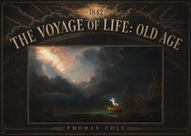 Thomas Cole The Voyage of Life: Old Age III No5 - Affiche