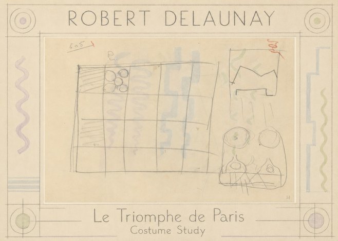 Robert Delaunay Le Triomphe De Paris - Costume Study No1 - Affiche