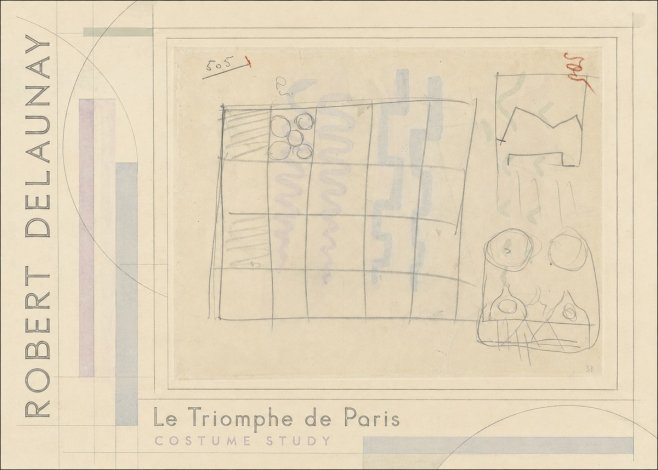 Robert Delaunay Le Triomphe De Paris - Costume Study No2 - Affiche