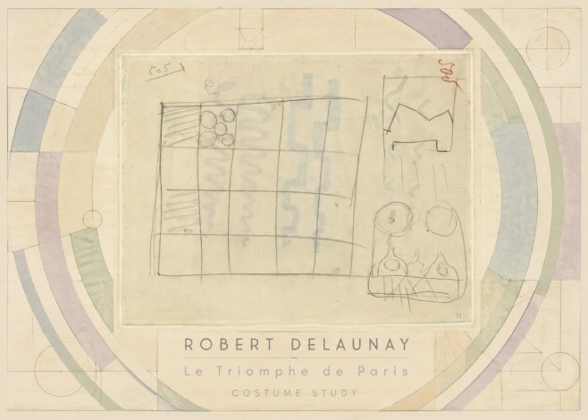 Robert Delaunay Le Triomphe De Paris - Costume Study No3 - Affiche
