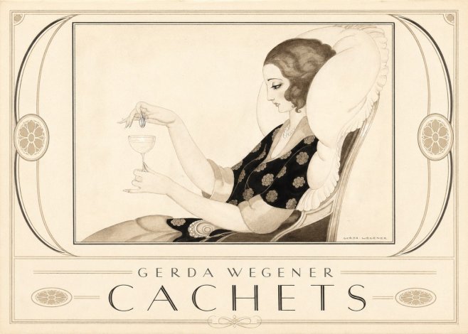 Gerda Wegener Cachets No1 - Affiche