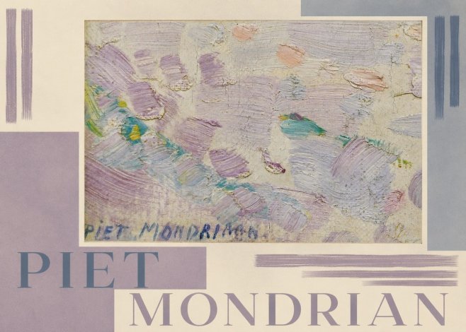 Piet Mondrian Abstract Composition No6 - Affiche