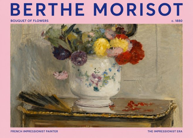 Berthe Morisot Bouquet of Flowers No2 - Affiche