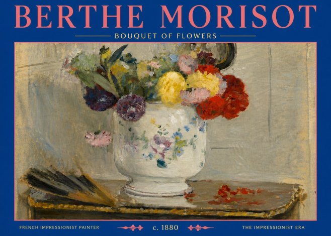 Berthe Morisot Bouquet of Flowers No5 - Affiche