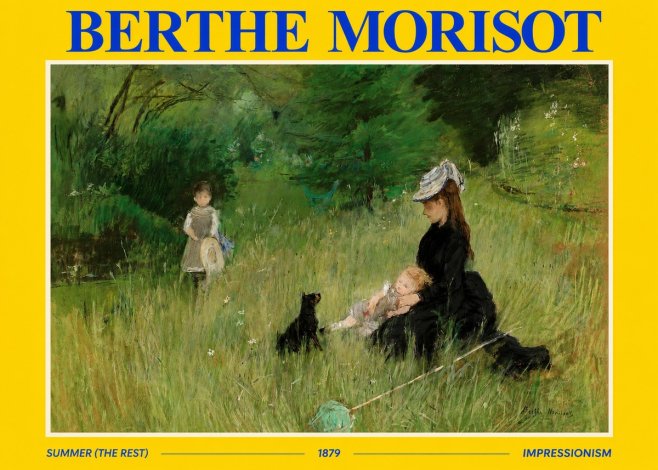 Berthe Morisot Summer (the Rest) No2 - Affiche