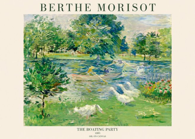 Berthe Morisot The Boating Party No1 - Affiche