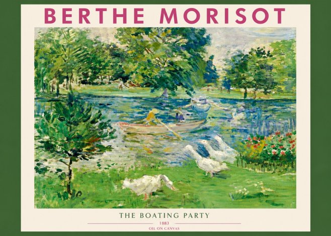 Berthe Morisot The Boating Party No3 - Affiche