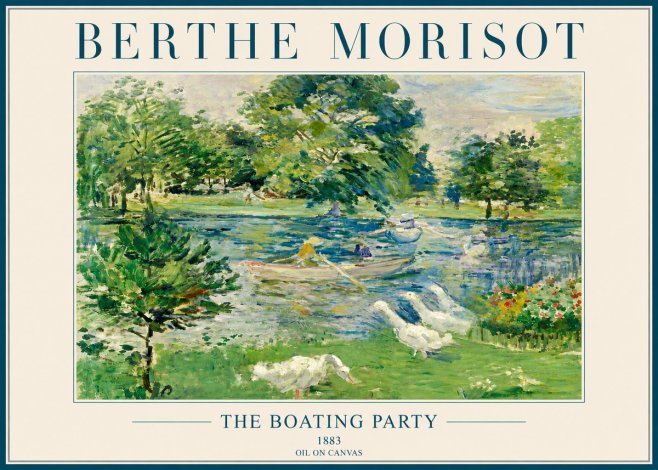 Berthe Morisot The Boating Party No4 - Affiche