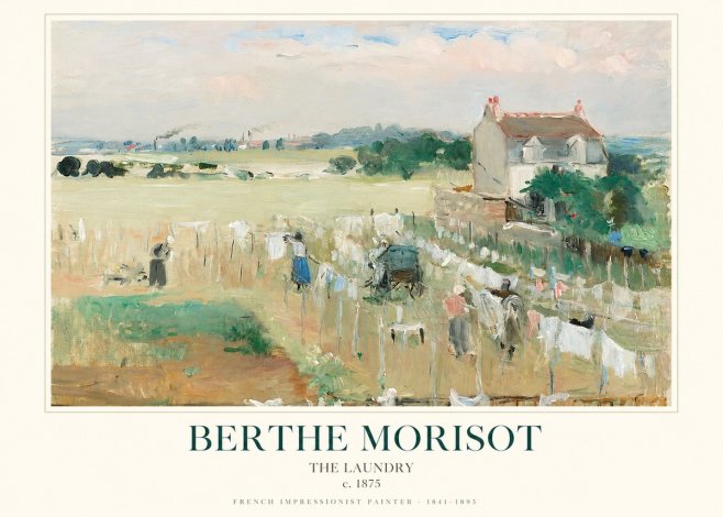 Berthe Morisot The Laundry No1 - Affiche