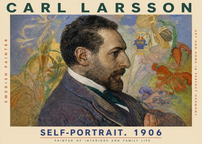 Carl Larsson Self-portrait. 1906 No3 - Affiche