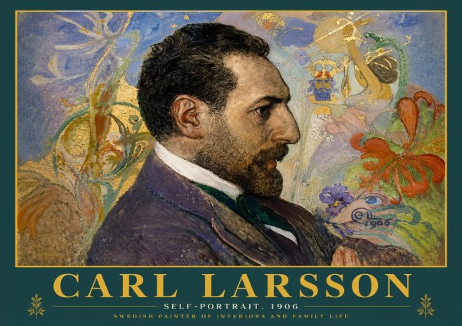 Carl Larsson Self-portrait. 1906 No4 - Affiche