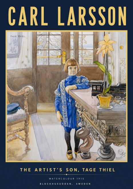 Carl Larsson The Artist's Son, Tage Thiel No4 - Affiche