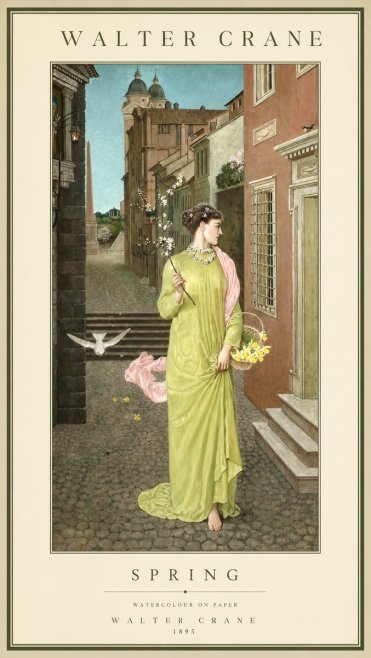 Walter Crane Spring No1 - Affiche