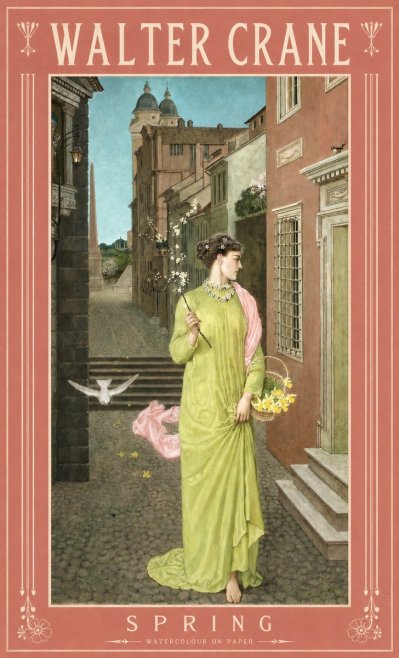 Walter Crane Spring No2 - Affiche