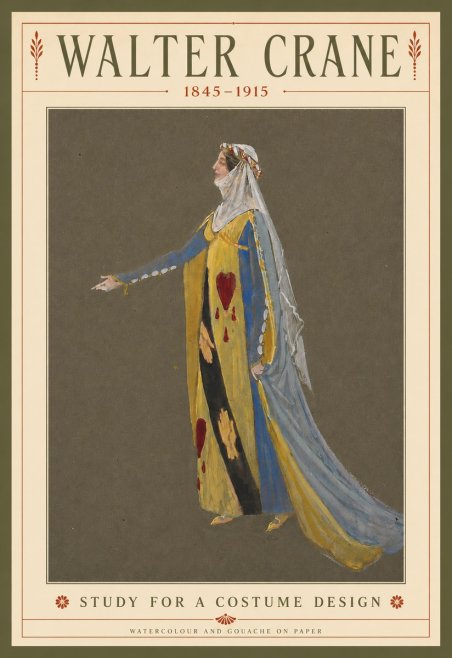 Walter Crane Study for a Costume Design No3 - Affiche