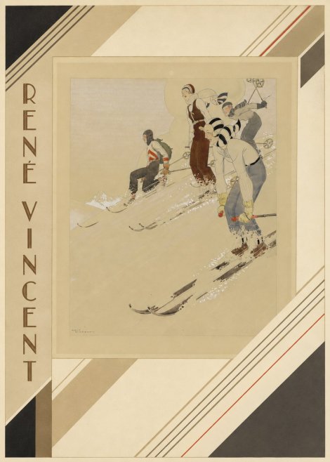 René Vincent Skiers No2 - Affiche