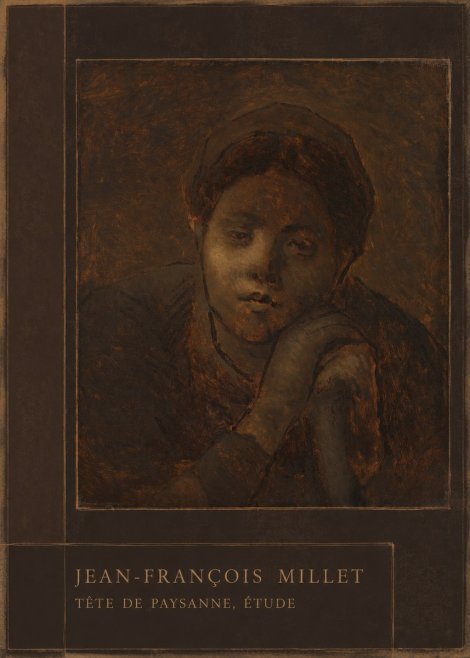Jean-François Millet Tête De Paysanne, Étude No3 - Affiche