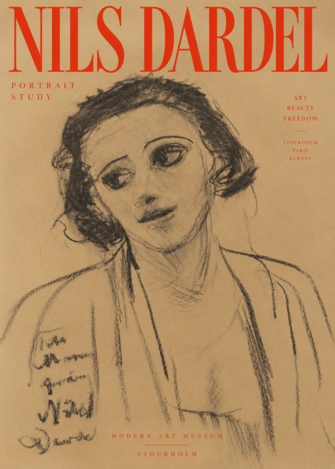 Nils Dardel Portrait Study No2 - Affiche