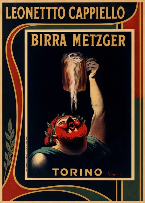 Leonetto Cappiello Birra Metzger No1 - Affiche