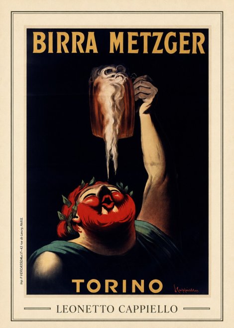 Leonetto Cappiello Birra Metzger No3 - Affiche