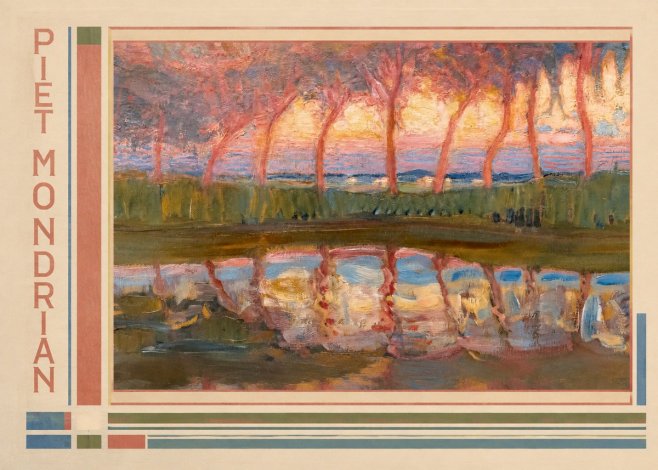 Piet Mondrian Willows No2 - Affiche