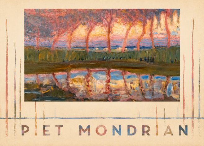 Piet Mondrian Willows No5 - Affiche