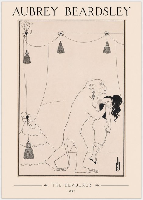 Aubrey Beardsley The Climax No3 - Affiche