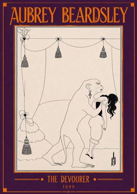 Aubrey Beardsley The Climax No4 - Affiche