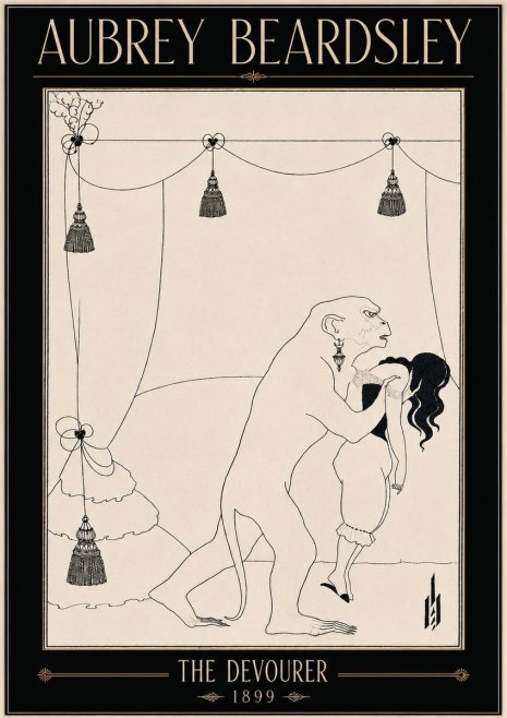 Aubrey Beardsley The Climax No5 - Affiche