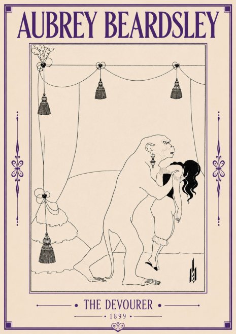 Aubrey Beardsley The Climax No6 - Affiche