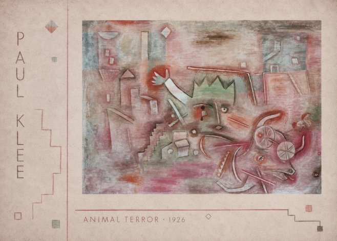 Paul Klee Animal Terror No2 - Affiche