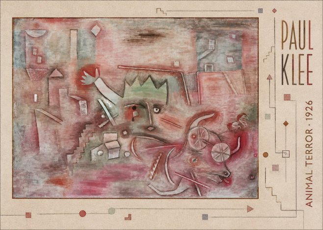Paul Klee Animal Terror No3 - Affiche