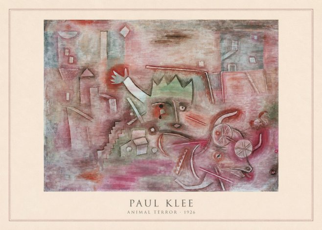 Paul Klee Animal Terror No4 - Affiche