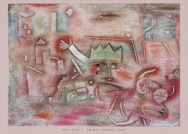 Paul Klee Animal Terror No5 - Affiche
