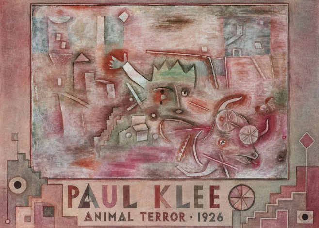 Paul Klee Animal Terror No6 - Affiche