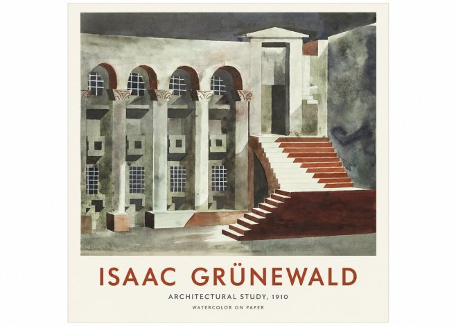 Isaac Grünewald Architectural Study, 1910 No1 - Affiche