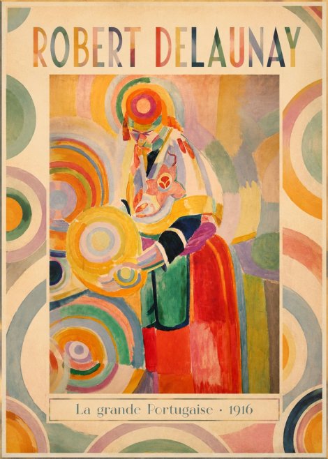 Robert Delaunay La Grande Portugaise II No1 - Affiche