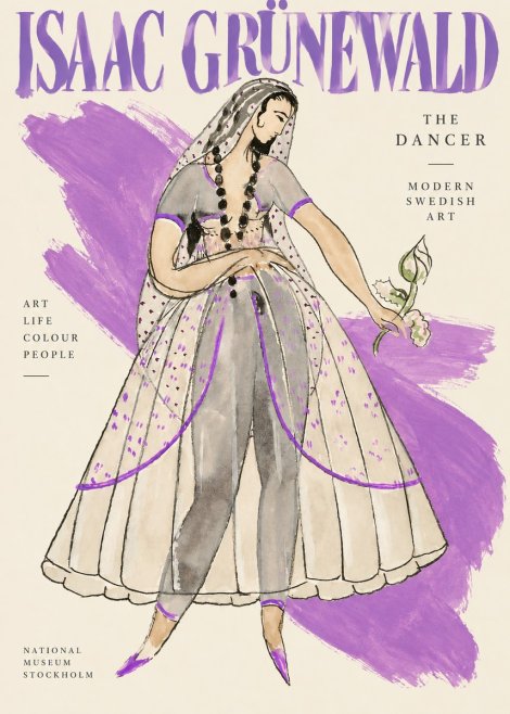 Isaac Grünewald Costume Study IV No4 - Affiche