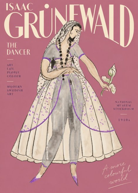 Isaac Grünewald Costume Study IV No5 - Affiche