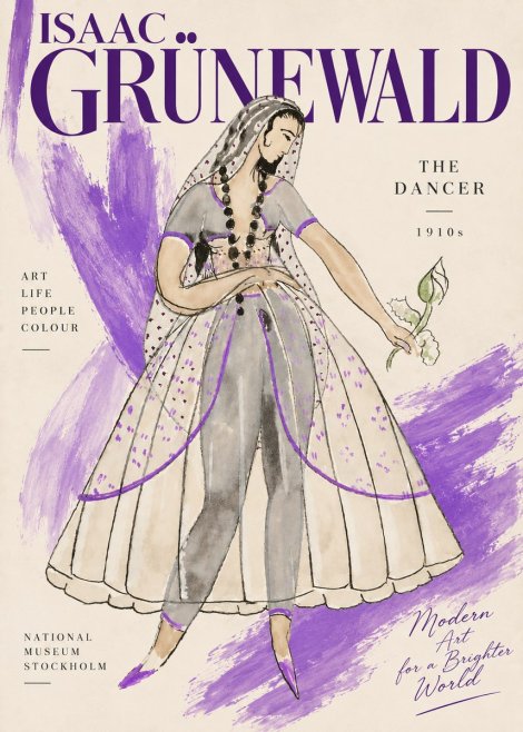Isaac Grünewald Costume Study IV No6 - Affiche