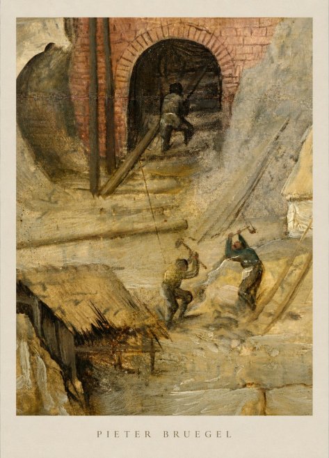 Pieter Bruegel The Miners No5 - Affiche