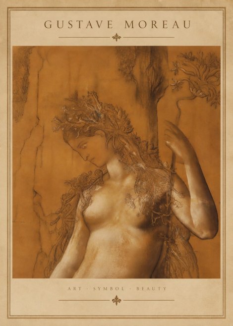 Gustave Moreau Daphne No4 - Affiche