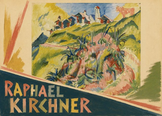 Raphael Kirchner Hillside Dwellings with Alpine Cow No3 - Affiche