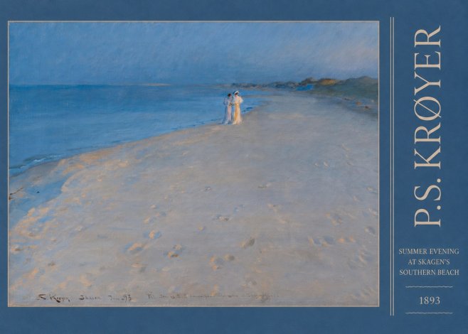 P.S. Krøyer Summer Evening at Skagen's Southern Beach No3 - Affiche