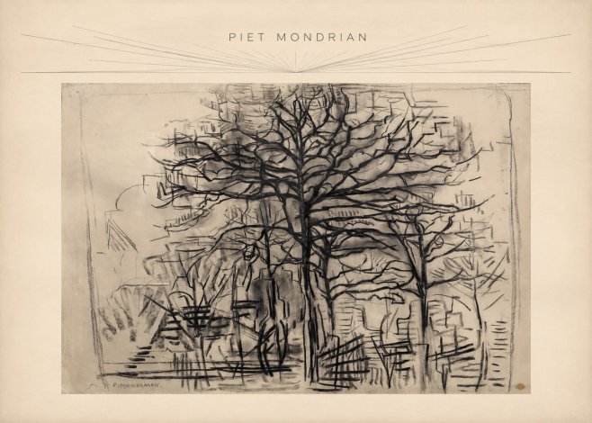 Piet Mondrian The Tree No3 - Affiche