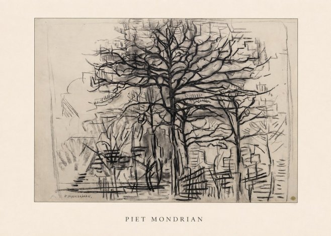 Piet Mondrian The Tree No4 - Affiche
