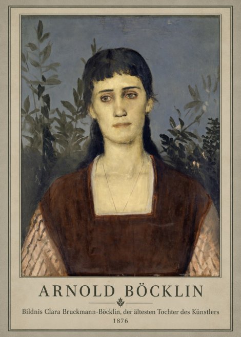 Arnold Böcklin Bildnis Clara Bruckmann-böcklin, Der Ältesten Tochter Des Künstlers No1 - Affiche