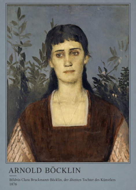 Arnold Böcklin Bildnis Clara Bruckmann-böcklin, Der Ältesten Tochter Des Künstlers No3 - Affiche