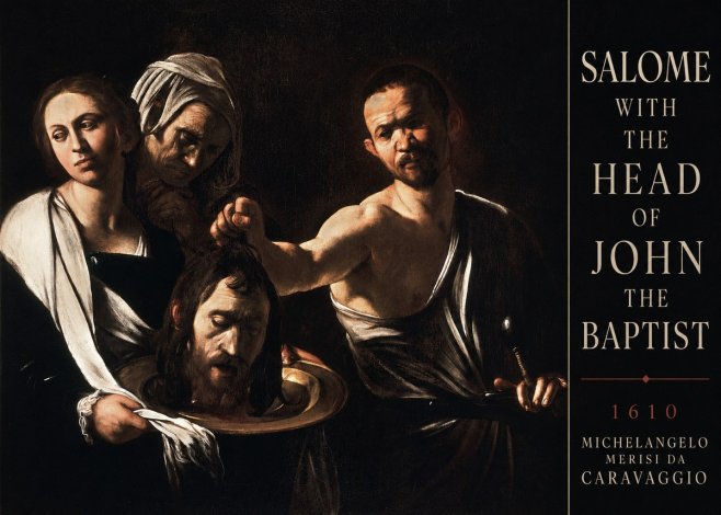 Michelangelo Merisi da Caravaggio Salome with the Head of John the Baptist No3 - Affiche