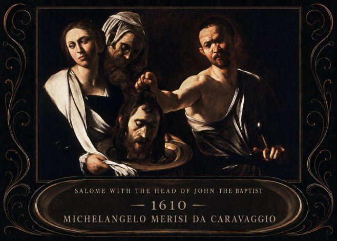 Michelangelo Merisi da Caravaggio Salome with the Head of John the Baptist No4 - Affiche